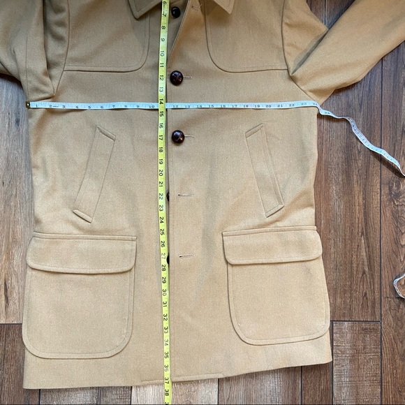 Vintage Tan Pendleton Men's Wool Coat Size 44 - Picture 6 of 12